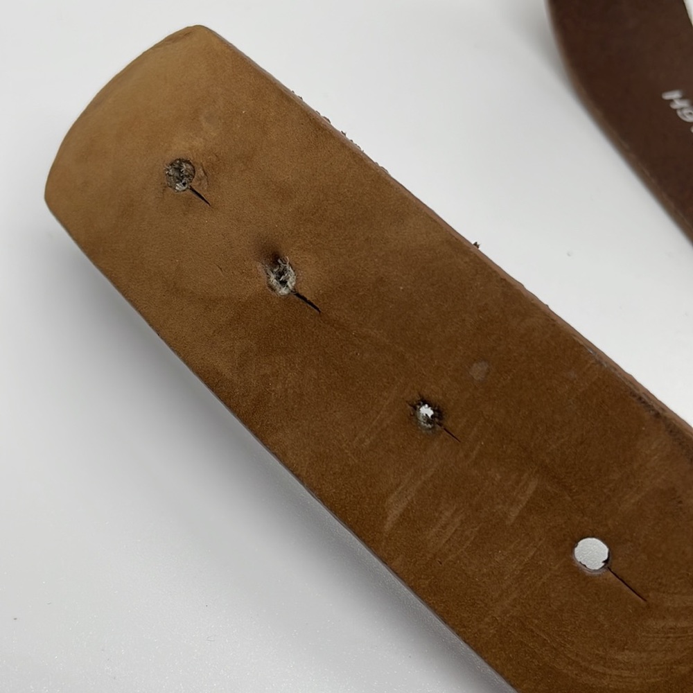 Olga Santini Leather Embellished Belt 1X - Picture 3 of 6